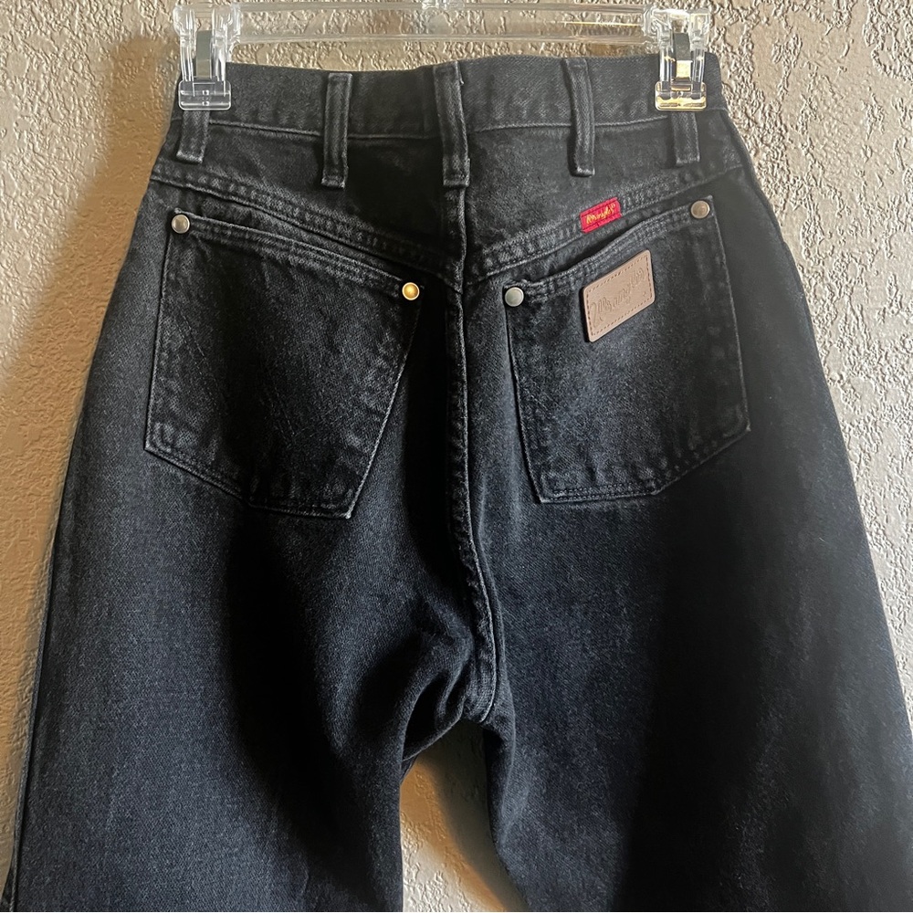 Vintage Wrangler Women's High Rise Long Black Jeans